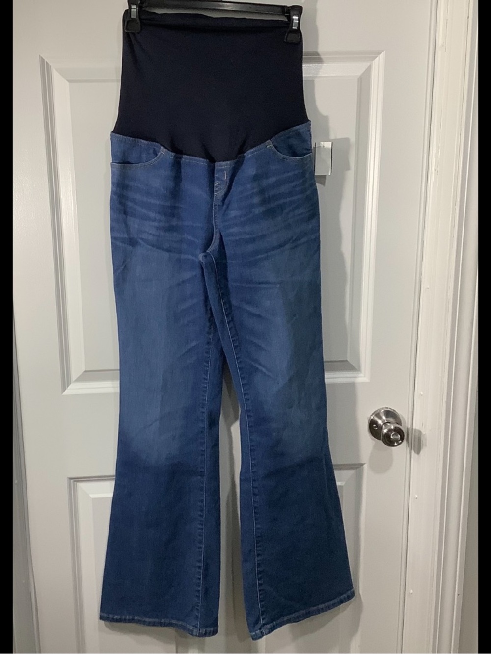Maternity Flared Jeans with Stretch Panel - Dark Blue size 2 NWT
